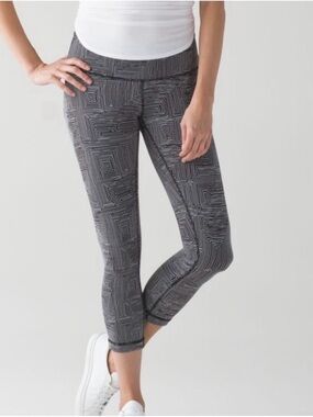 Lululemon Wunder Under Maze Jacquard Crop Legging 4